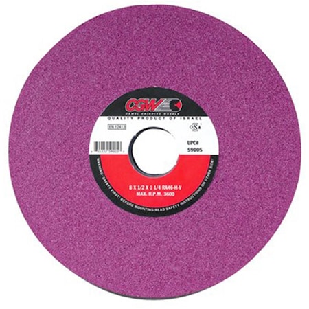 Cgw Abrasives 8X3-4X1-1-4 T5 Ra46-H-Vruby Grain Grinding 421-59009
